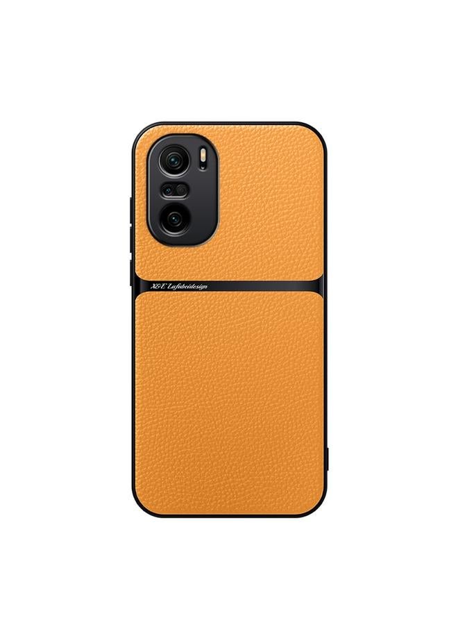 S-TOP Case For Redmi K40 / K40 Pro Litchi Leather Magnetic Full Coverage Shockproof Phone Case - Image 1