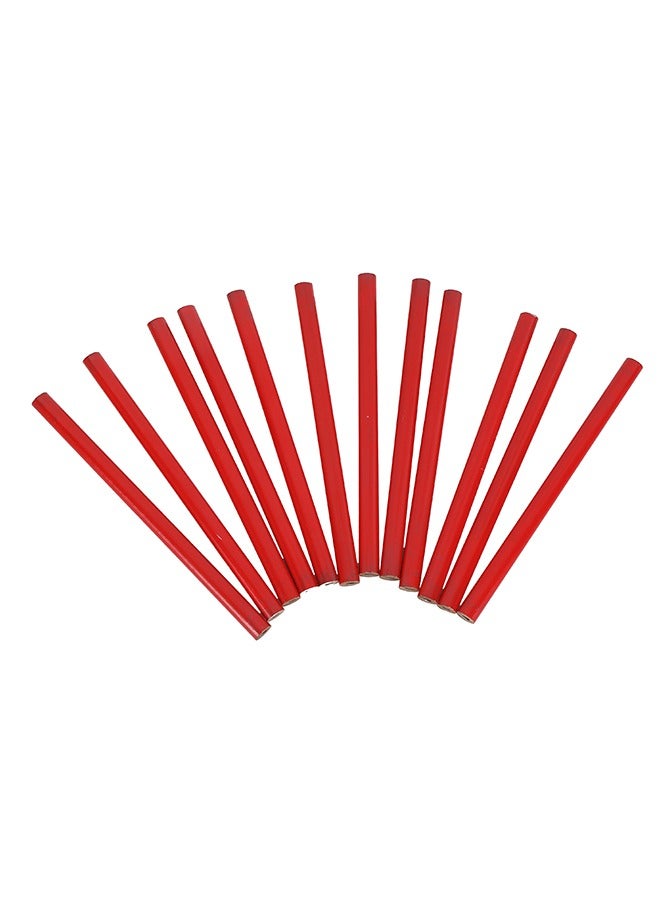 LAWAZIM Carpenter Pencil Set -12 Piece- Construction Pencils with Thick Solid Graphite Lead for Precise Marking on Wood, Metal and Concrete - Ideal for Woodworking, Carpentry Projects, and Jobsite Use - Image 3