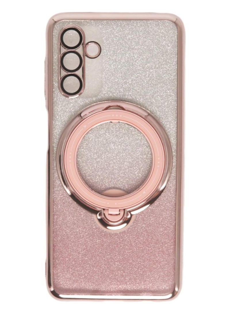 ليمتليس جراب لهاتف Samsung Galaxy A13 5G متوافق مع جراب مغناطيسي، غطاء حماية خلفي رفيع وناعم ومقاوم للخدش، جراب مغناطيسي غير مصفر ومضاد للصدمات، لون وردي متدرج - Image 1