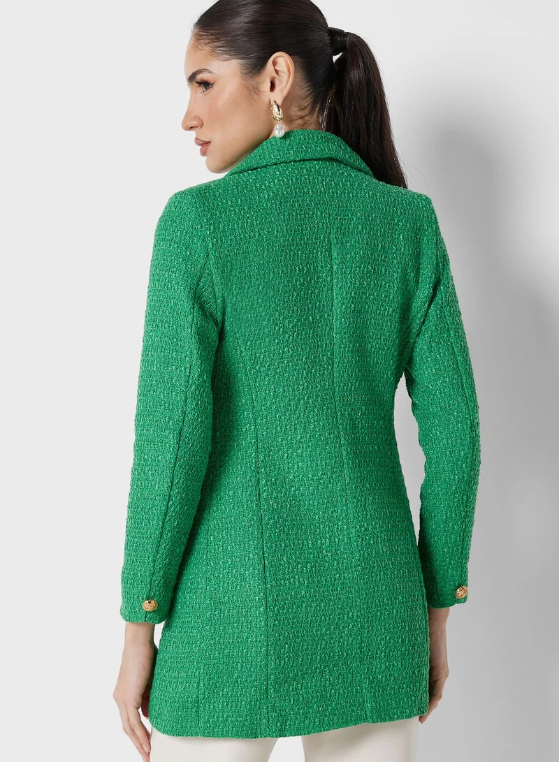 ELLA Double Breasted Buttoned Blazer