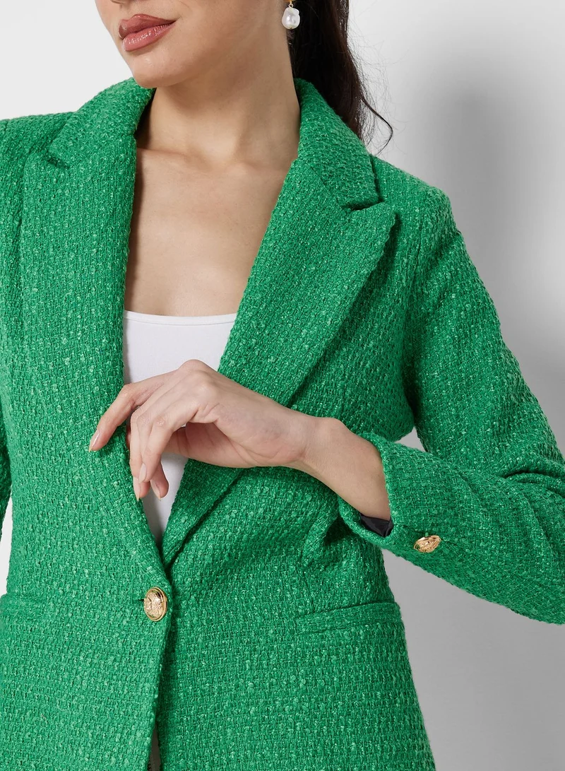 ELLA Double Breasted Buttoned Blazer