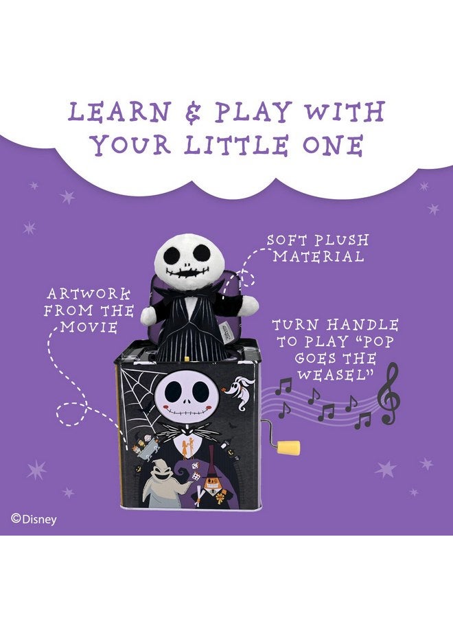 كيدز بريفيرد ألعاب موسيقية كلاسيكية من Jack Skellington من Disney Baby The Nightmare Before Christmas للأطفال الصغار والرضع مقاس 5 بوصات - Image 3