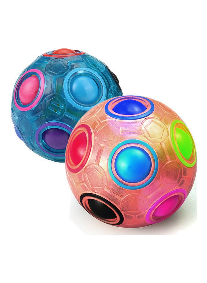 NIBEMINENT 2-Piece Decompression Luminous Magic Rainbow Balls - Image 1