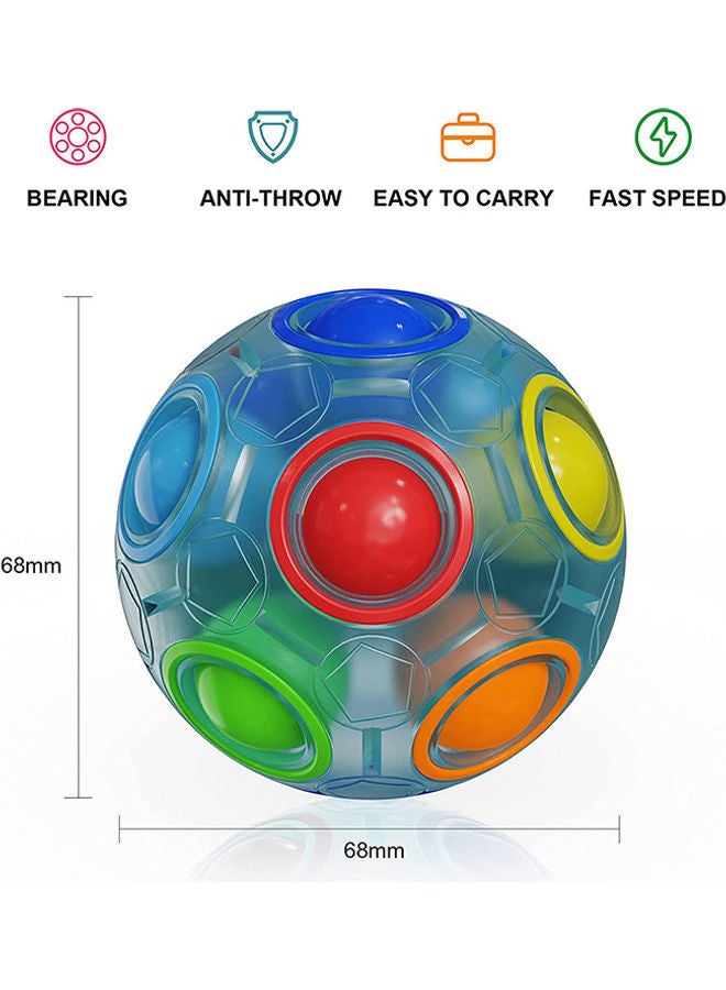 NIBEMINENT 2-Piece Decompression Luminous Magic Rainbow Balls - Image 2