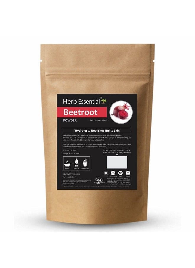 Herb Essential - Beetroot Powder For Skin & Hair ; 100% Natural Powder ; Hydrates & Nourishes Hair & Skin (Pack Of 1) - Image 1