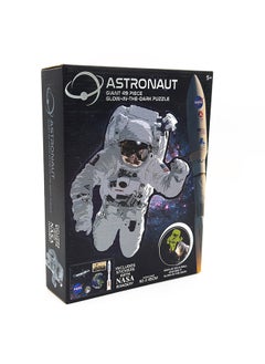 RMS Nasa Giant Astronaut Puzzle – 49-piece Glow In The Dark Puzzle With Stickers – 50x45 Cm  - Image 1