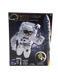 RMS Nasa Giant Astronaut Puzzle – 49-piece Glow In The Dark Puzzle With Stickers – 50x45 Cm  - Image 3