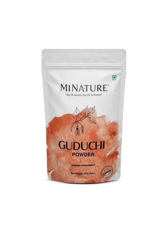 minature Guduchi (Giloy) Powder | (Tinospora Cordifolia) | Supports Healthy Digestion | Immunity Booster| Indian Giloy Powder | Resealable Zip Lock Pouch | 227g (8oz) - Image 1