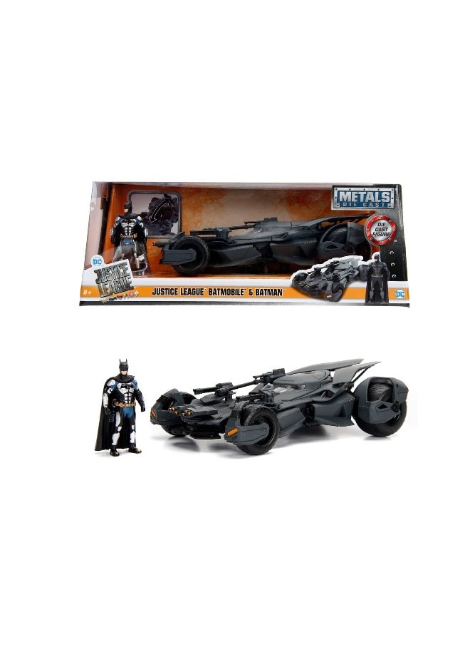 DC Justice League Batmobile & Batman (1:24, Gray)  - Image 2