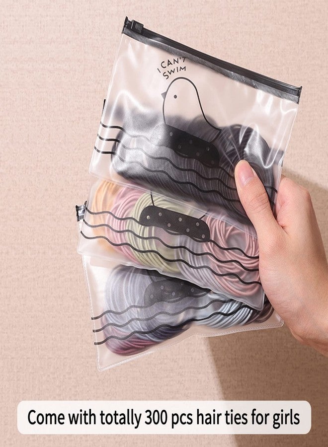 Unaone Hair Elastics Ties, 300 PCS Stretchable Rubber Hair Band No Crease Hair Band 2mm for Thin Hair, Suitable for Women, Men, Girls and Boys - Image 4