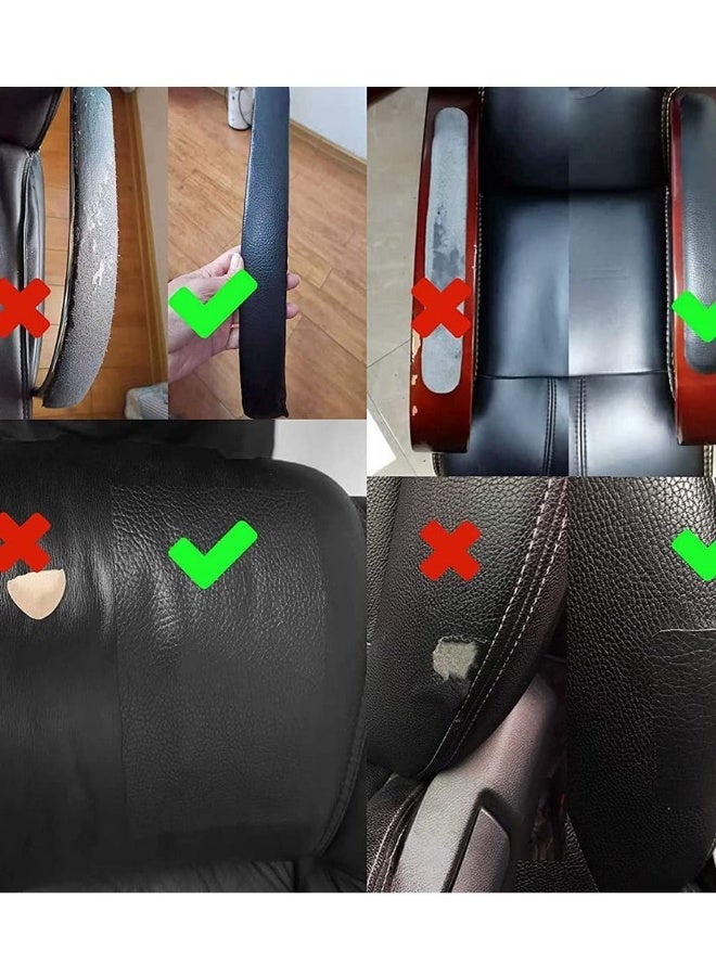 Leather Repair Tape Patch Kit Black 3 x 60 inch Leather Repair Patch Self Adhesive for Furniture Couch Sofa Car Seats Computer Chair Vinyl Repair Kit - Image 3