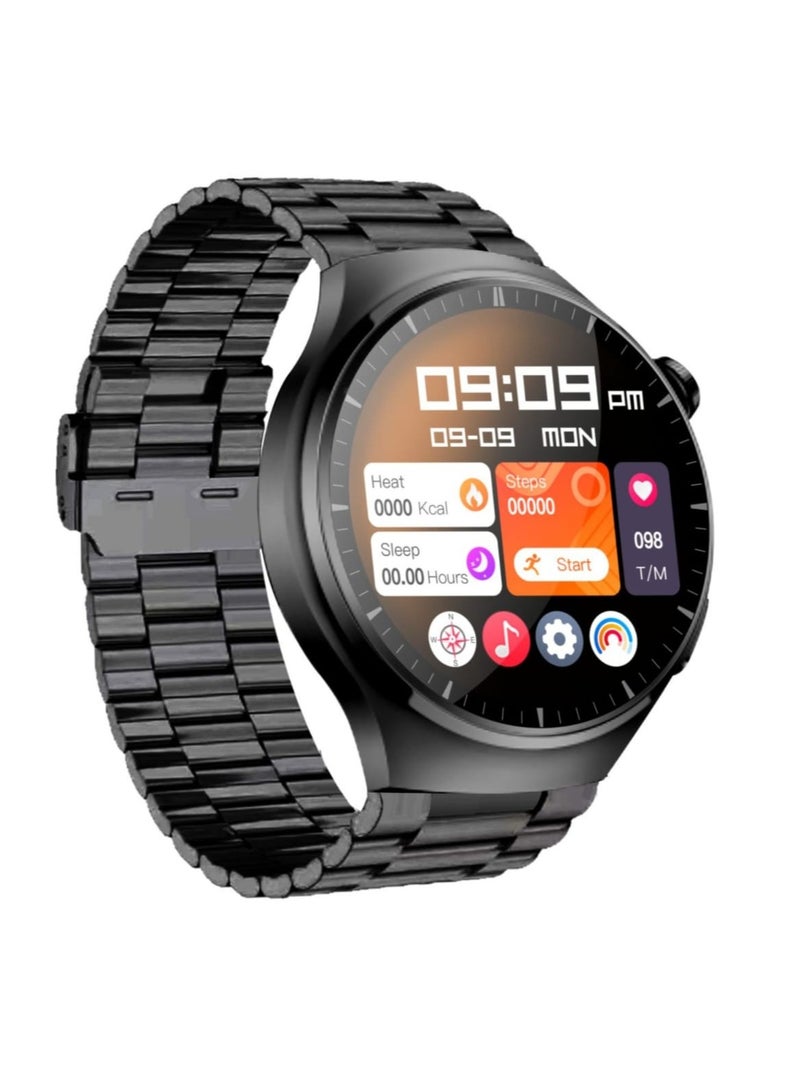 Hommtel Watch 4 Pro: Premium 1.62" AMOLED Smartwatch with 3 Interchangeable Straps, 480x480 HD Display, and 490mAh Long-Lasting Battery for Fitness, Health, and Everyday Connectivity - Image 1