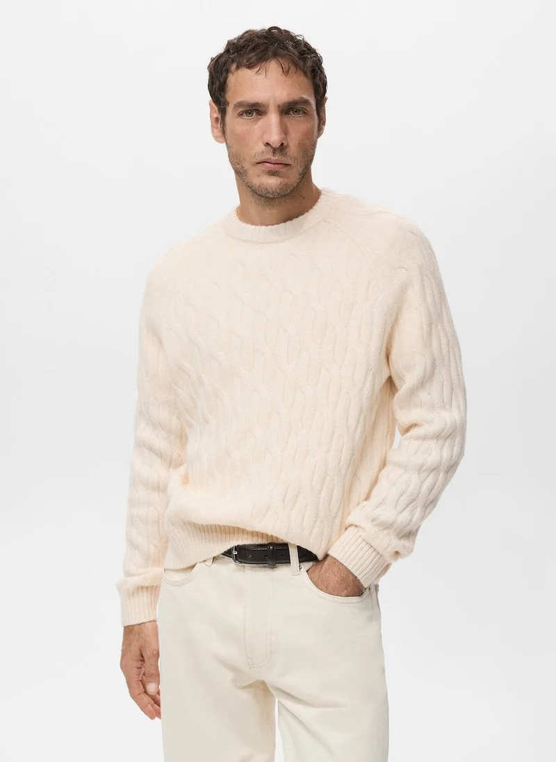 مانجو مان Cable-knit sweater