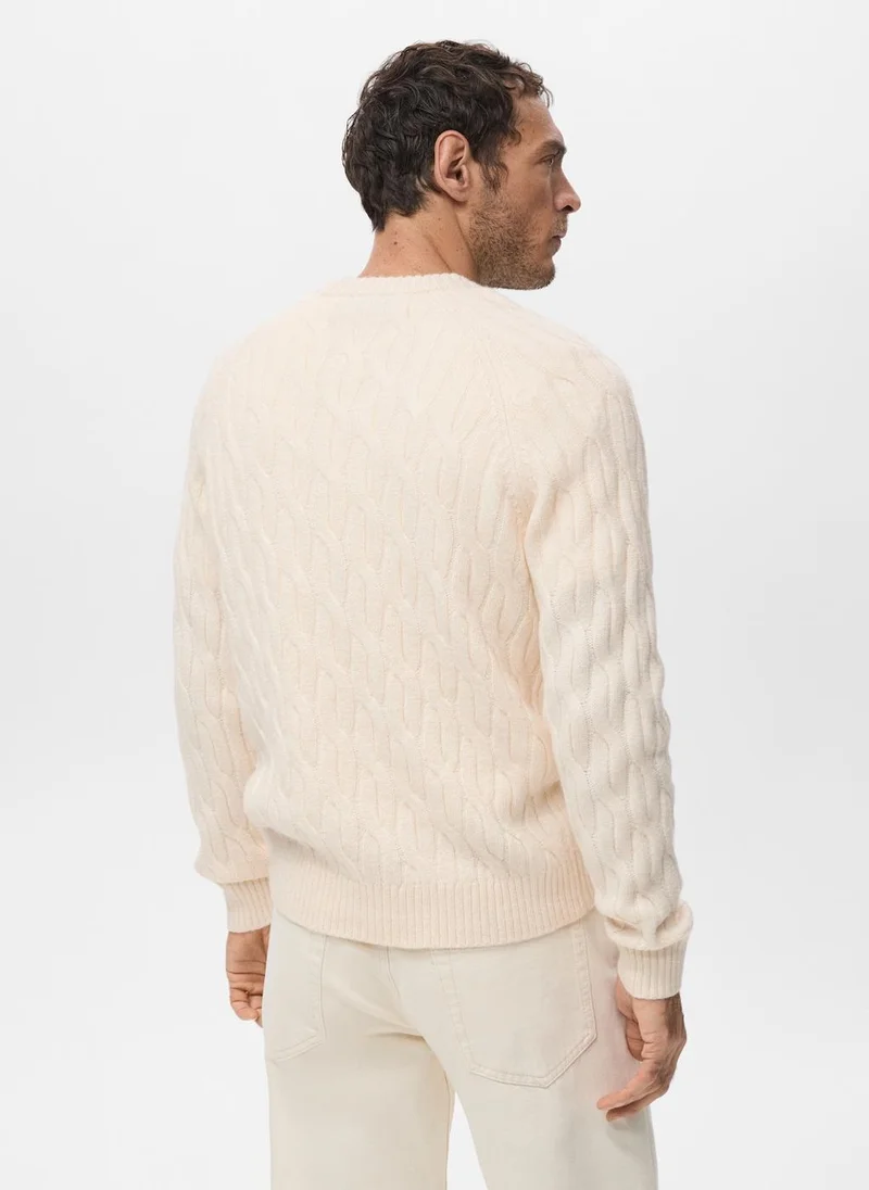 مانجو مان Cable-knit sweater