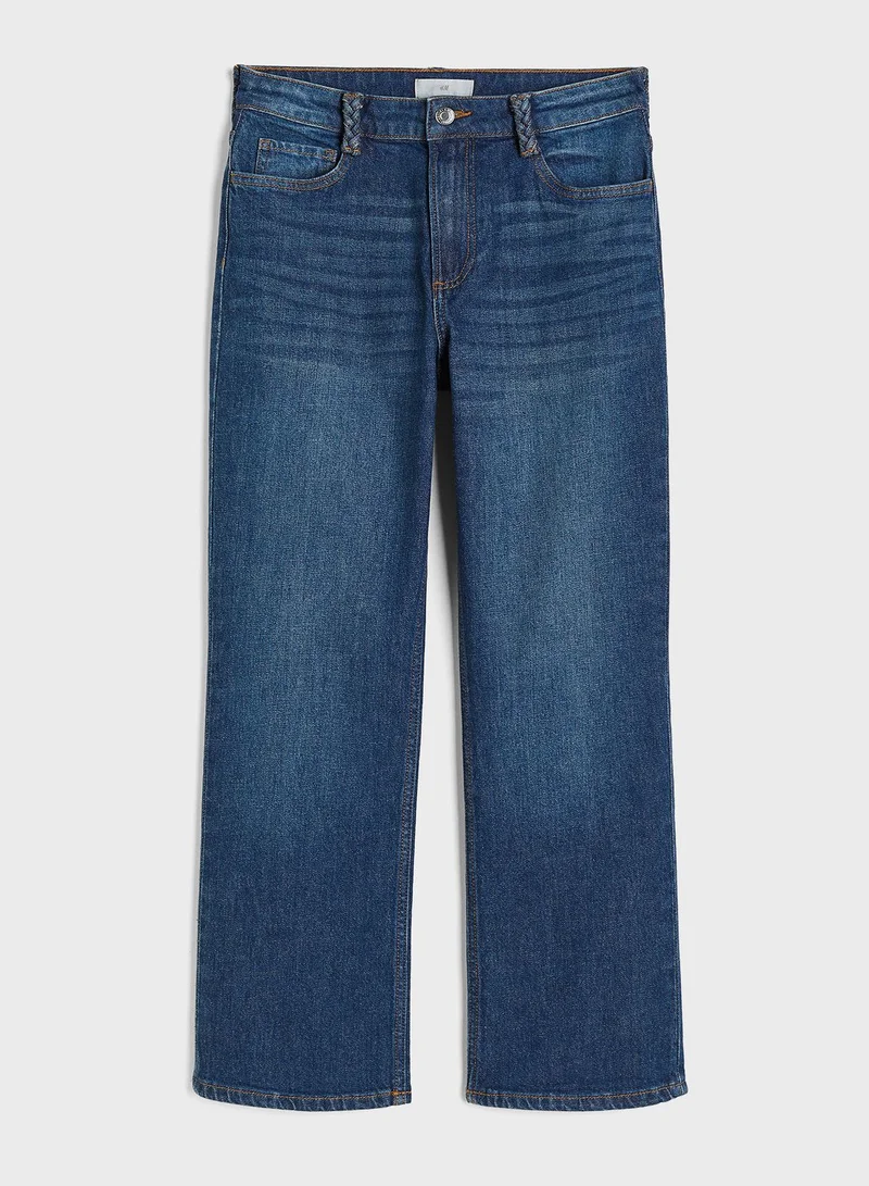 H&M Slim Regular Waist Jeans Ankle Length