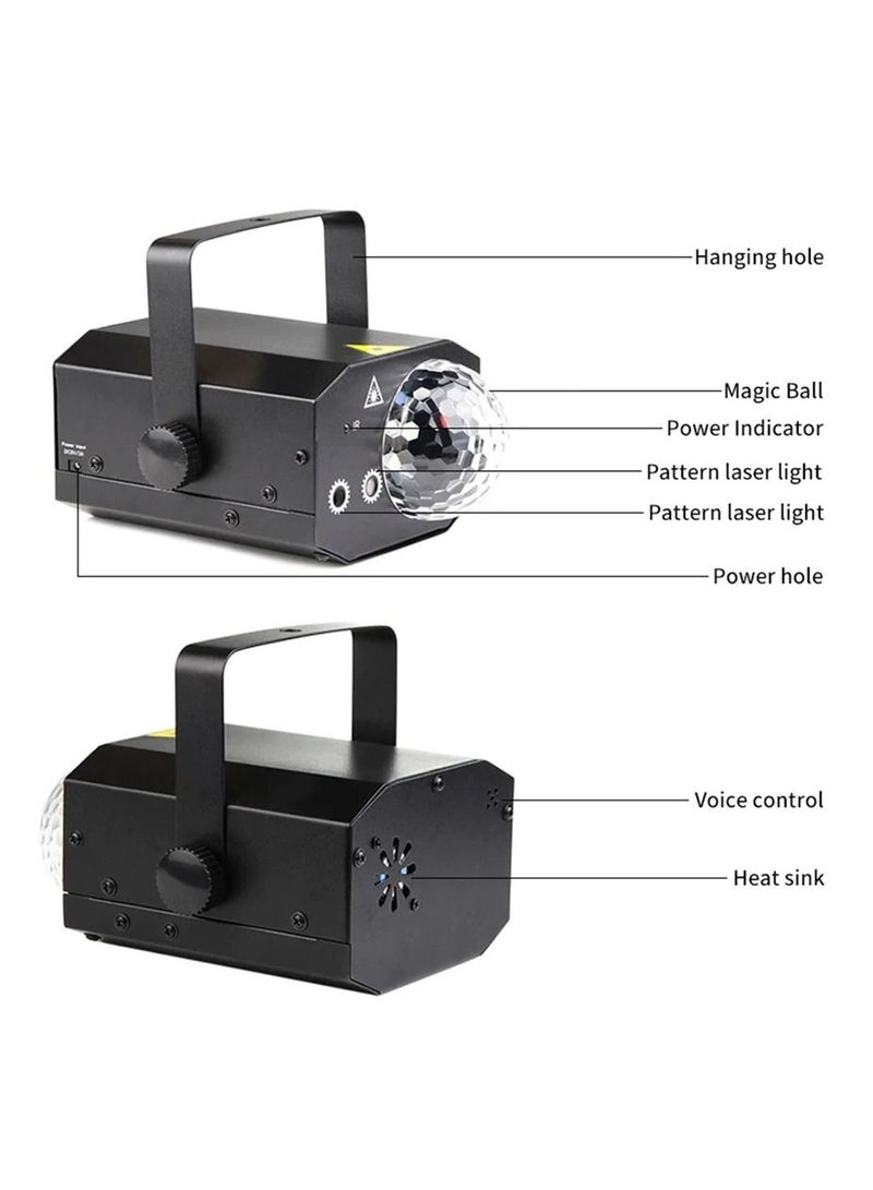 جنرال ضوء دي جي ليزر للحفلات 16 نمط LED ماجيك بول لايت 16 RGB ديسكو كشاف ضوئي للحفلات الداخلية  - Image 2