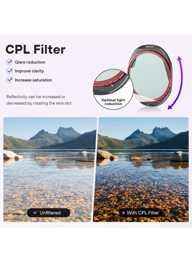 STARTRC ND/CPL Filter Set for DJI Mavic 4 Pro Accessories, 4 Pack Filters ND8/32/64/CPL Mavic 4 Pro Drone Lens Filters, Multi Coated HD Optical Glass/Aluminum Frame - Image 3