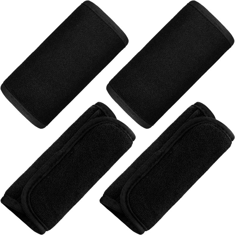 4 Pieces Baby Car Seat Belt Covers Soft Car Seat Straps Shoulder Pads for Kid Infant Stroller Strap Covers Seat Safety Belt Cushion Pads for Boy and Girl Black
