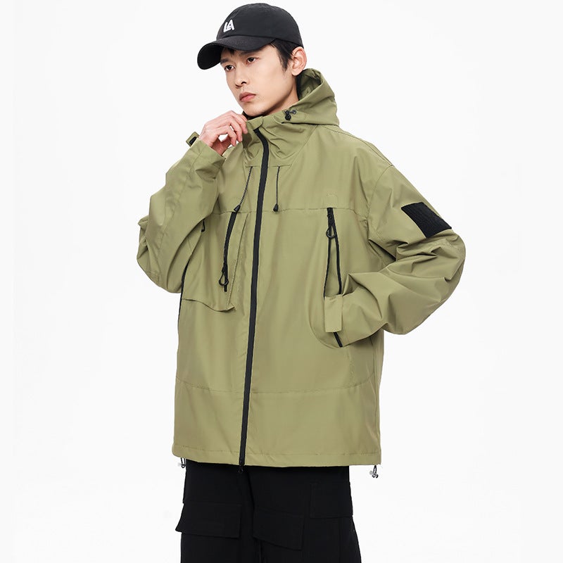 Men'S And Women'S Lovers Clothing Explosion New Men'S Jacket Functional Wind Tooling Bag Outdoor Waterproof Autumn Mountain - Image 4