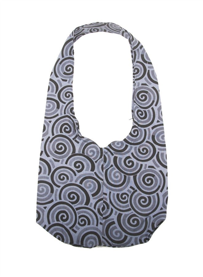 LOFBAZ Women's Elephant Spiral Crossbody Cotton Boho Bag Spiral Grey One Size