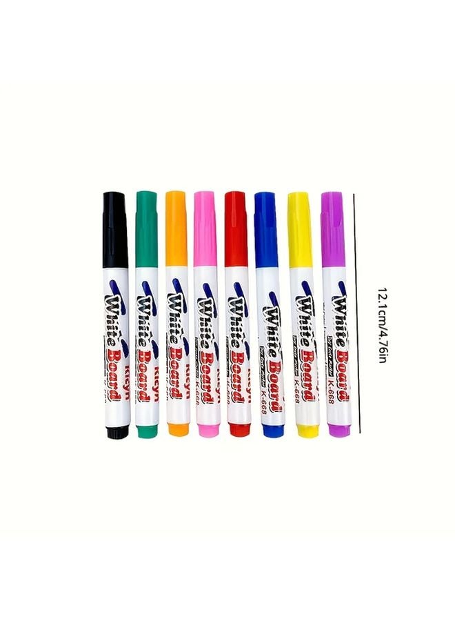 12 Color Washable Whiteboard Markers Set with Floating Spoon Non Toxic - Image 3