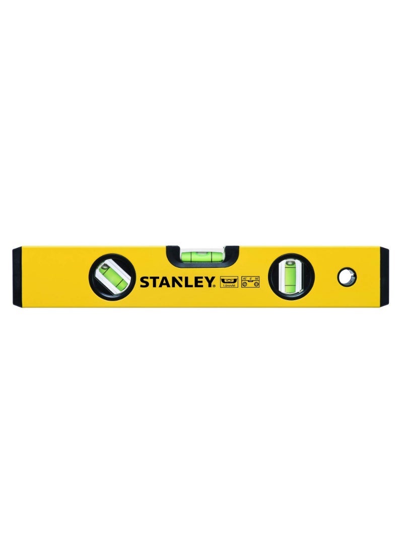 Stanley Aluminium Standard Box Beam Level 30cm/12" with 3 Vials STHT42796