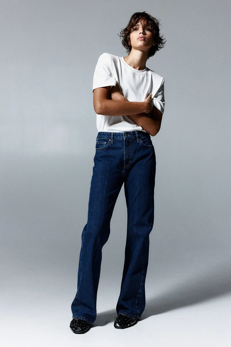 H&M Bootcut High Jeans