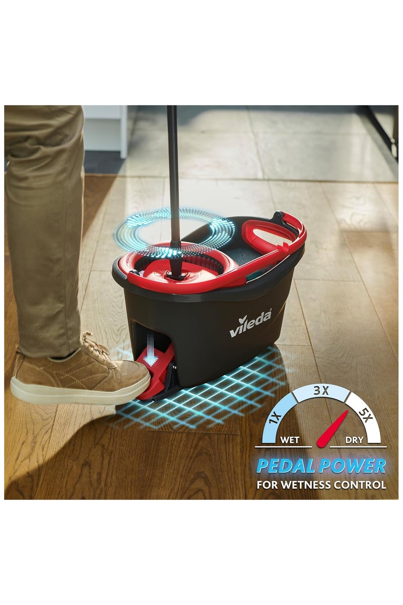 Vileda Easy Wring & Clean, Spin Mop & Bucket Set with Foot Pedal Activated Spinning Wringer - Image 3