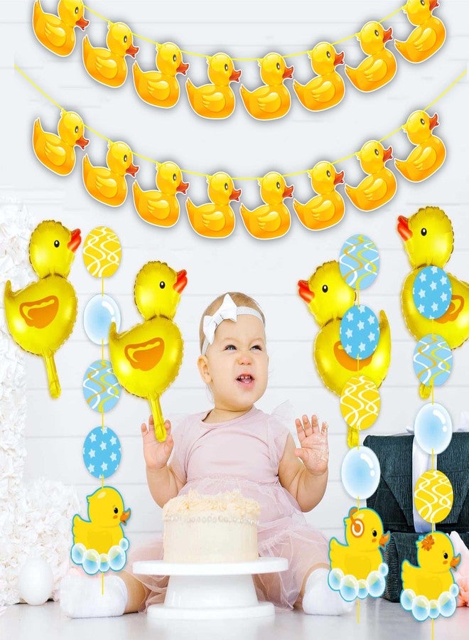 Seyal Cartoon Duck Garland Decoration - Cute Animal Theme Birthday Party Supplies - Hanging Banner Garland for Wall, Dessert Table, and Photo Backdrop - Fun and Adorable Party Decorations - Image 3