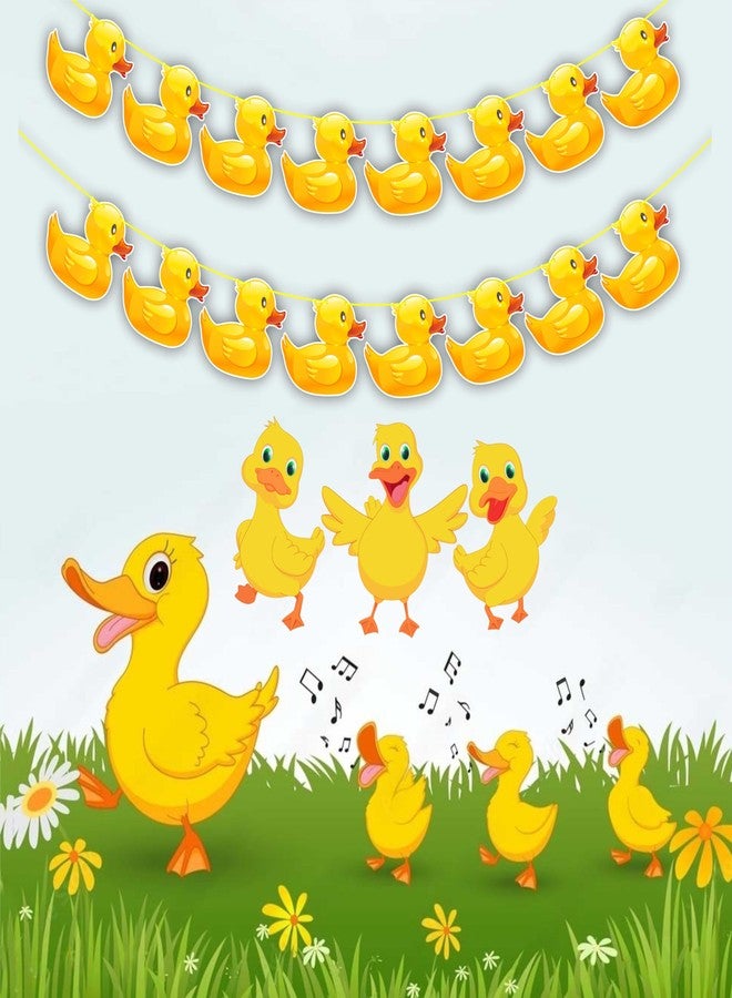 Seyal Cartoon Duck Garland Decoration - Cute Animal Theme Birthday Party Supplies - Hanging Banner Garland for Wall, Dessert Table, and Photo Backdrop - Fun and Adorable Party Decorations - Image 4