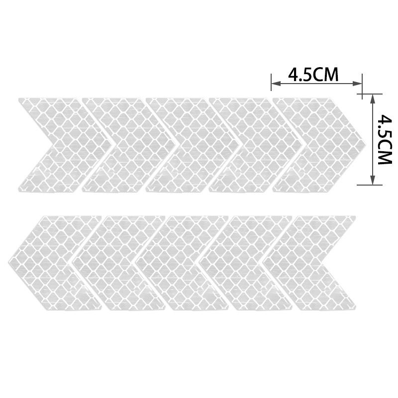 Car Warning Arrow Reflective Sticker 4.5x4.5cm Green Waterproof Reflective Safety Sticker - High Visibility Vehicle Warning Sticker for Trucks And Commercial Vehicles - Image 4