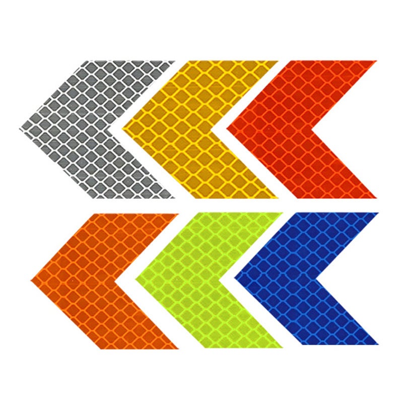 Car Warning Arrow Reflective Sticker 4.5x4.5cm Green Waterproof Reflective Safety Sticker - High Visibility Vehicle Warning Sticker for Trucks And Commercial Vehicles - Image 2