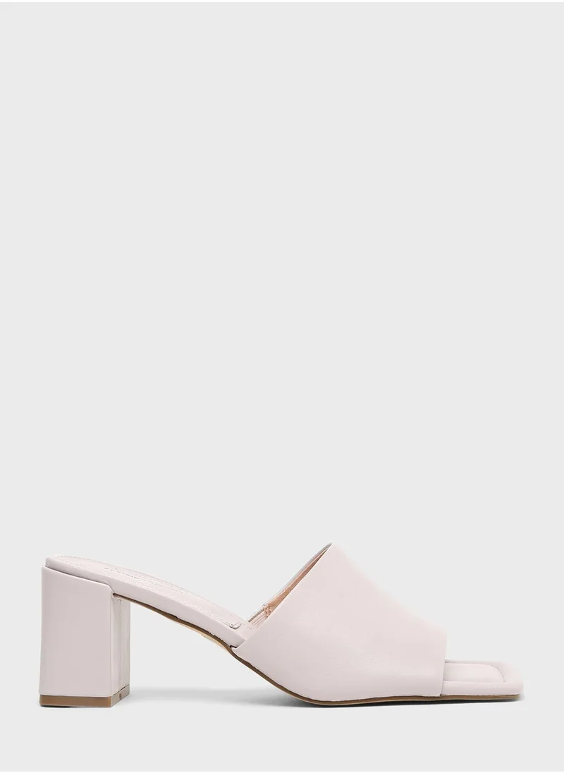CALL IT SPRING Wide Strap Block Heel Sandals