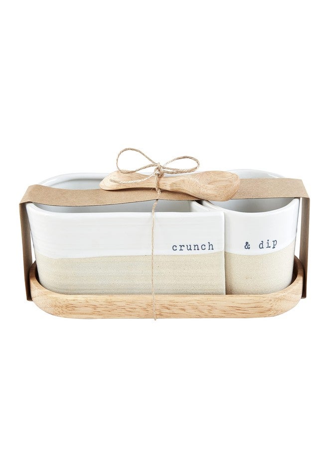 Mud Pie Farm Sectioned Server Set; Assembled 4" X 9 1/2" | Spoon 5", Cream - Image 2