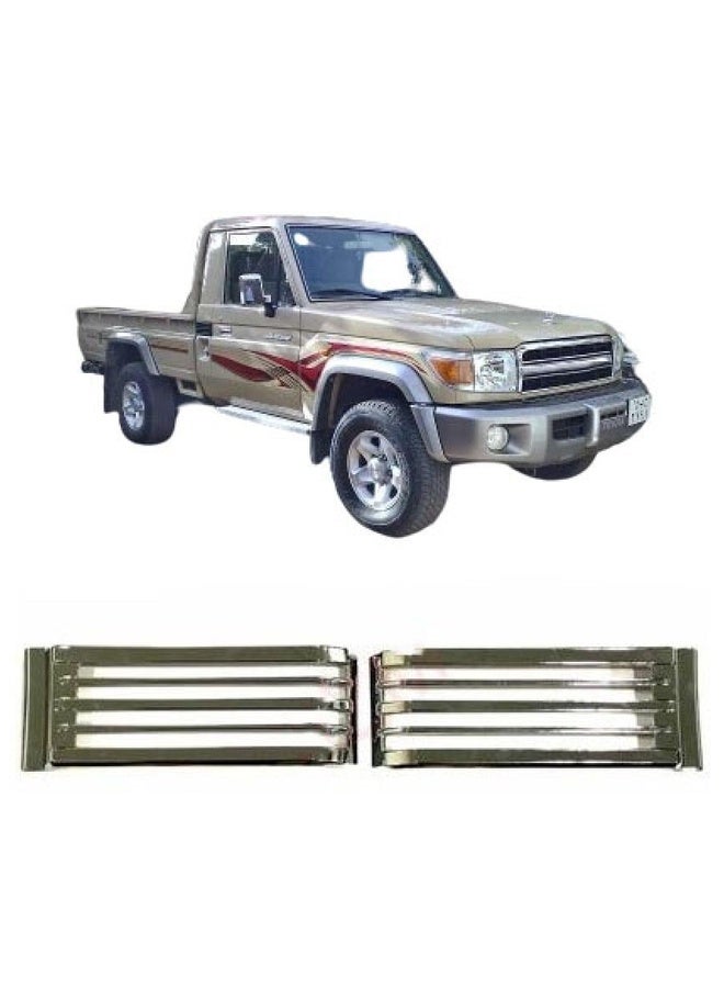 Generic Chrome Window Fender Protectors Toyota Shas Prime 2008 2009 2010 2011 2012 2013 2014 2015 2016 2017 2018 2019 2020 2021  - Image 1