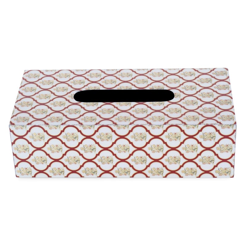 RICHTER Maroon Gold Tissue Box Holder/Cover - Image 2