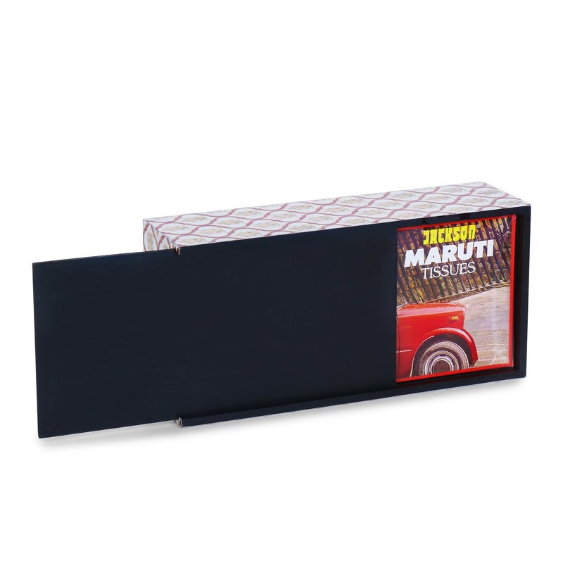RICHTER Maroon Gold Tissue Box Holder/Cover - Image 4