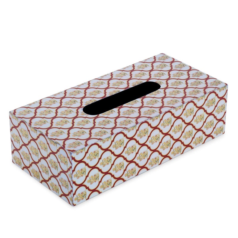 RICHTER Maroon Gold Tissue Box Holder/Cover - Image 3