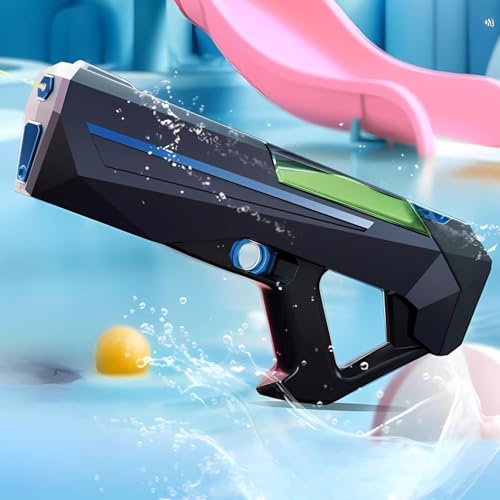 Storio Rechargeable Electric Automatic Big Powerful Holi Pichkari Water Gun Toy for Kids with Luminous Light | 300ML Inbuilt Storage | Upto 30Ft Range |High Pressure Mechanism - Image 5