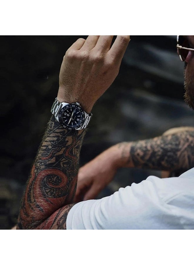 Luminox ساعة يد للجنسين من الفولاذ المقاوم للصدأ على شكل دائري - XS.3122 - 44 مم  - Image 5