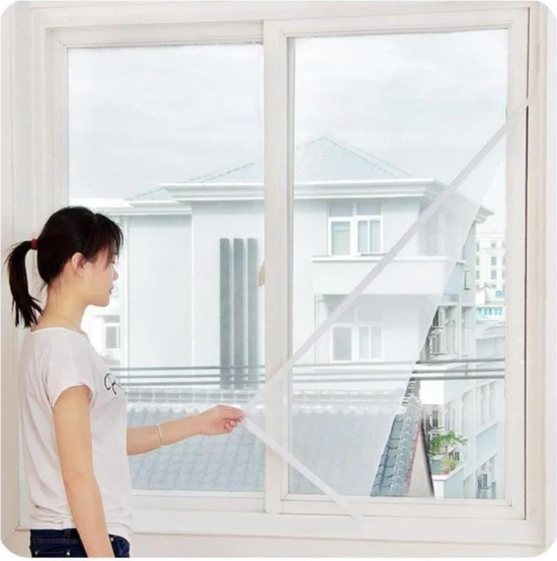 Magic Lady SilverStar Double Wing Velcro Fly Screen Window Set 125x150 cm