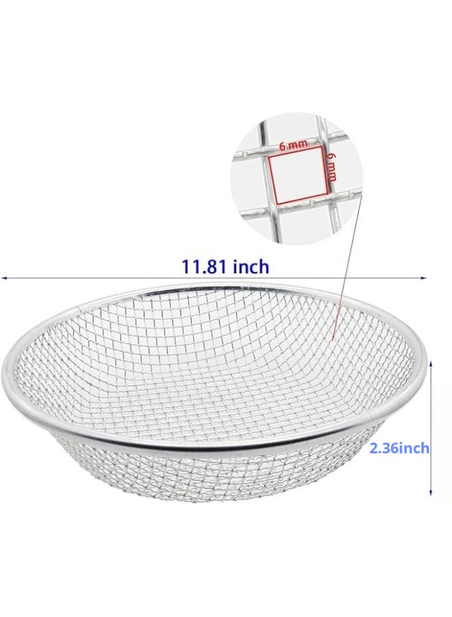 Horticultural Sand Compost Sieve Sand Rock Sieve Soil Compost Diameter 30cm Aperture Optional 2mm-6mm-10mm-Specifications:30.6cm Mm Diameter Hole + Gloves - Image 1
