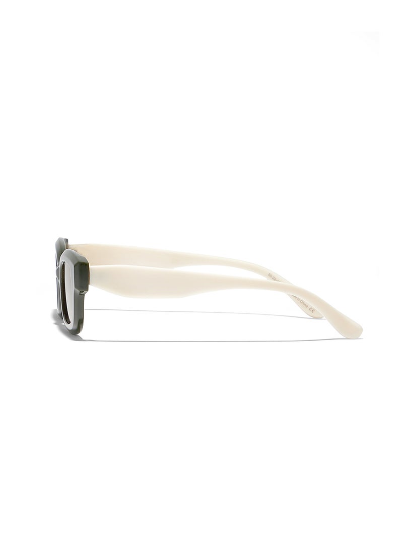 Blackout Terra,Women Sunglasses, Rectangle Sunglasses, UV Protection: UV400 (Green,Brown)  - Image 3