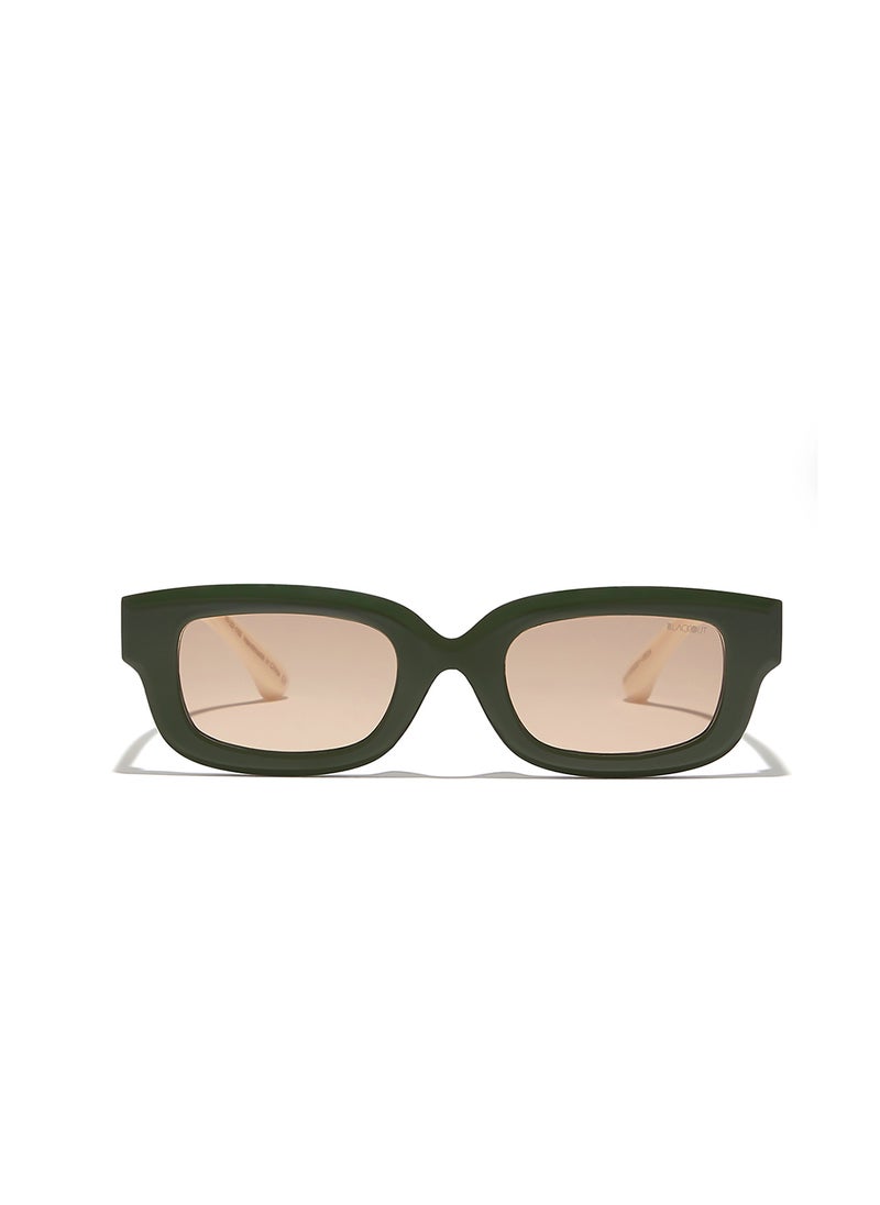 Blackout Terra,Women Sunglasses, Rectangle Sunglasses, UV Protection: UV400 (Green,Brown)  - Image 2
