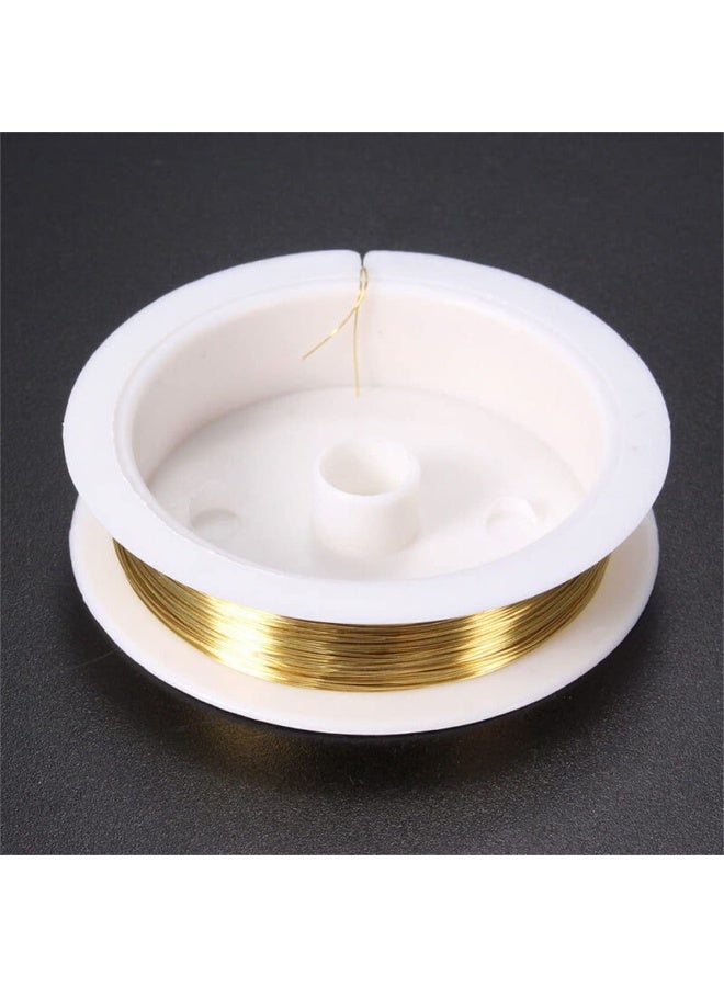 3 Rolls Of Jewelry Beading Thread, 0.2 Mm Rust-Resistant Copper Wire, Gold Silver Rose Gold - Image 3