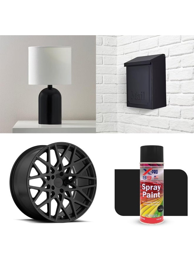 Xpro X-PRO 99 Matt Black Spray Paint 450ml | All Purpose Fast Dry Paint for Metal, Wood, Walls & Automotive Use | Interior & Exterior Use - Image 5