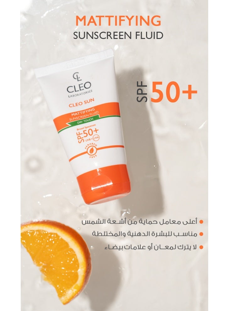Cleo Dry Touch Sunscreen Fluid SPF50+ - 50 ml - Image 3