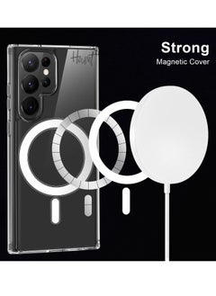 Houmt Samsung Galaxy S23 Ultra Magnetic Clear Case MagSafe Slim and Hard Case Cover Compatible with Card Wallet & Wireless Charger, Screen & Camera Protection Shockproof for Galaxy S23 Ultra 5G  - Image 2