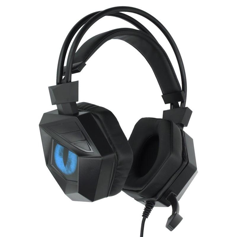 Gaming Headset Noise Cancelling USB 3.5mm Interface Over Ear RGB Headphone with Microphone for PS4 PC LaptopBlack Blue - Image 4