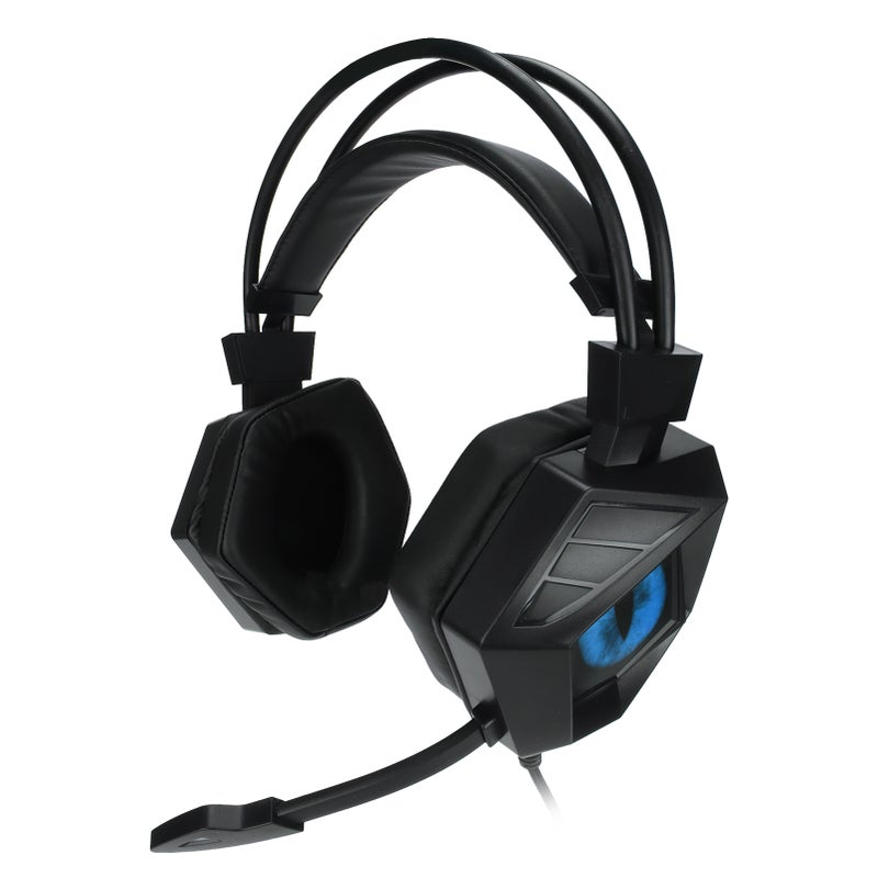 Gaming Headset Noise Cancelling USB 3.5mm Interface Over Ear RGB Headphone with Microphone for PS4 PC LaptopBlack Blue - Image 2